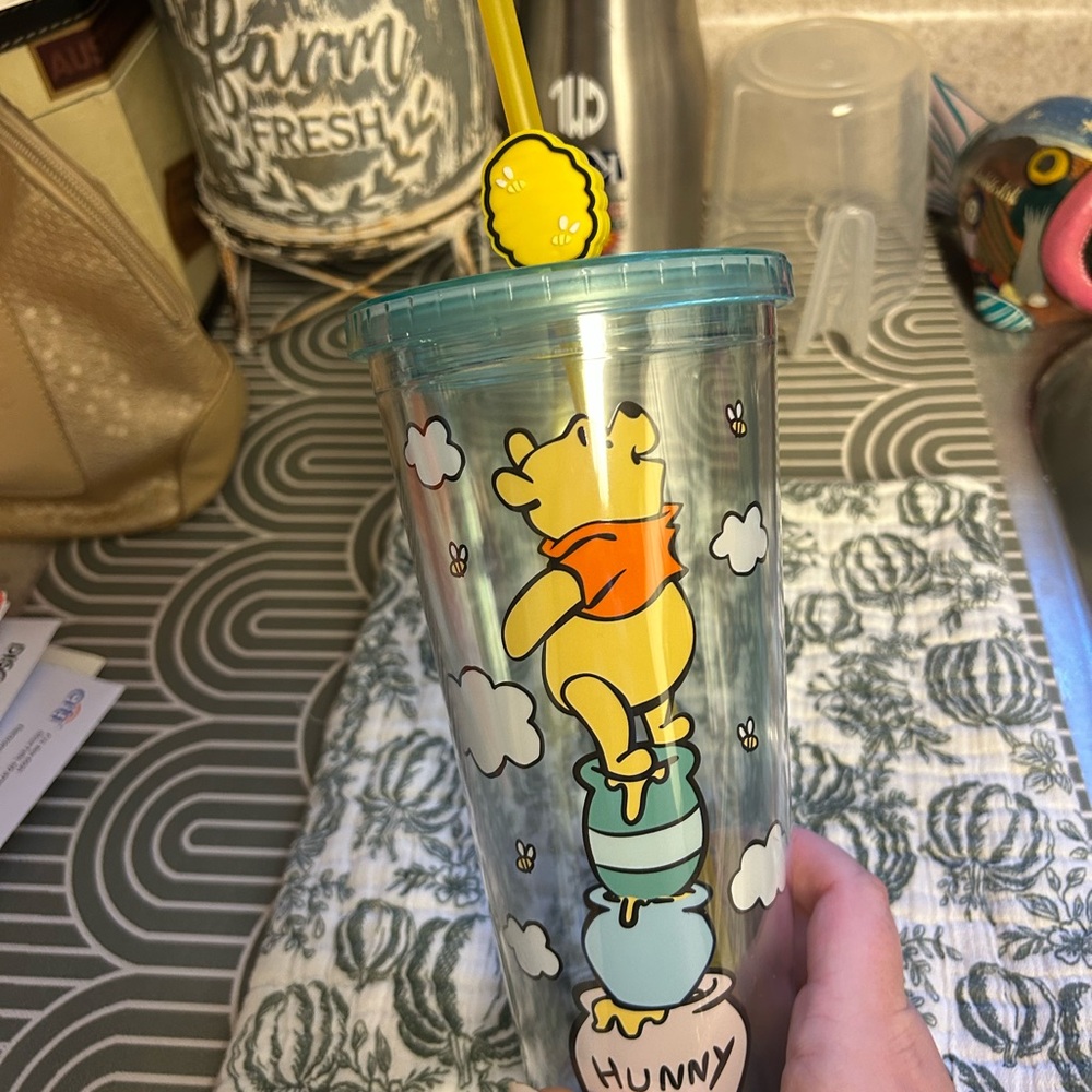 Winnie the Pooh Tumbler with Straw